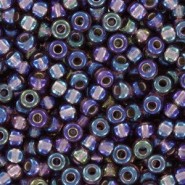 Miyuki seed beads 8/0 - Silver lined smoky amethyst ab 8-1012